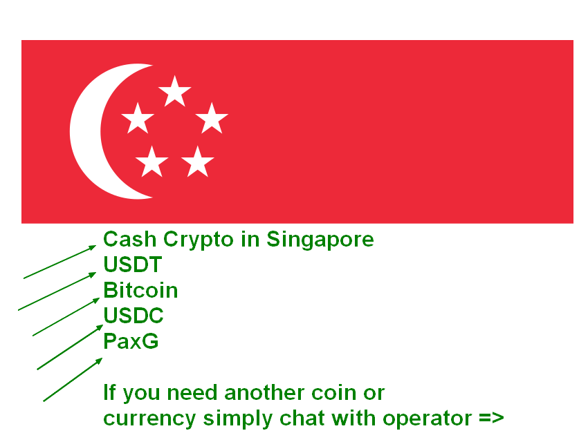 Cash Crypto in Singapore. UsdT.USDC.Bitcoin. BTC. Dash. PaxG. Swap. Exchange. Dollars.Convert. SGD.